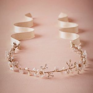 Bridal headpiece “At Sea Halo” from BHLDN